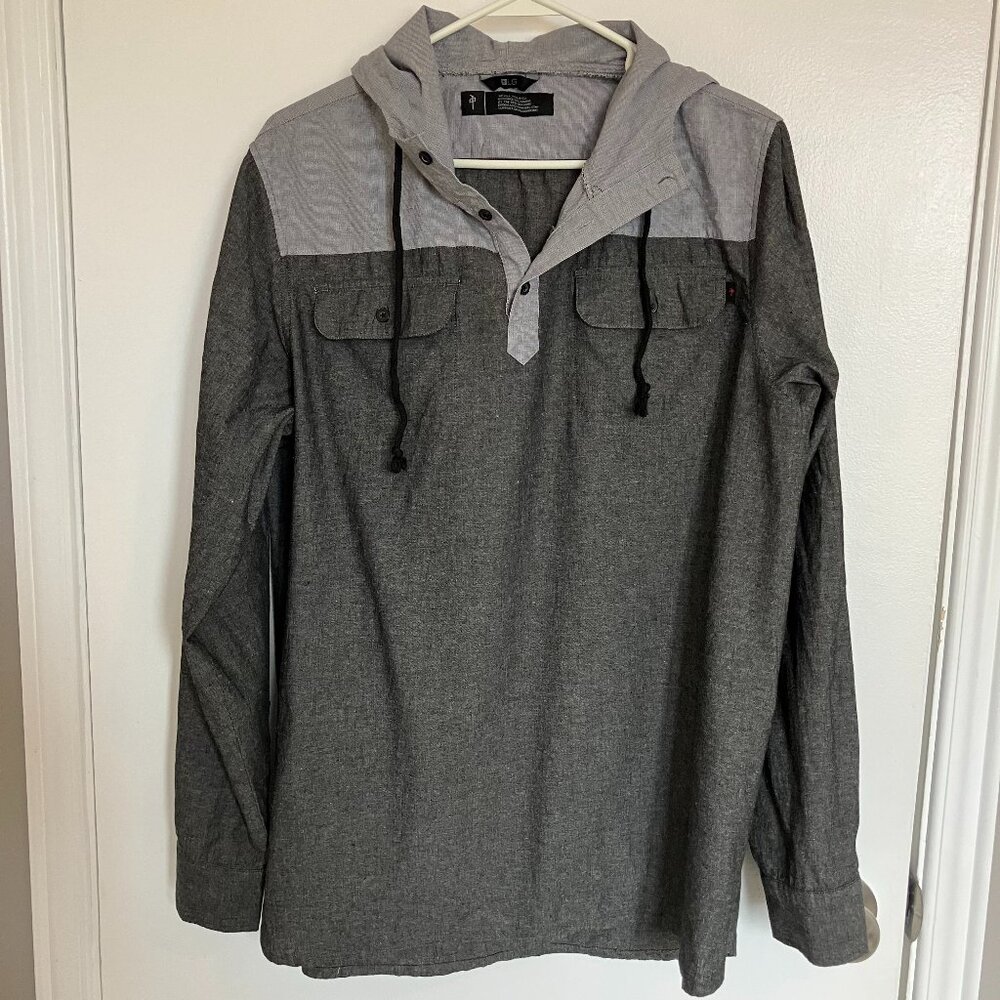 Red Dragon Apparel Gray Lightweight Hoodie Shirt Men's Size Large